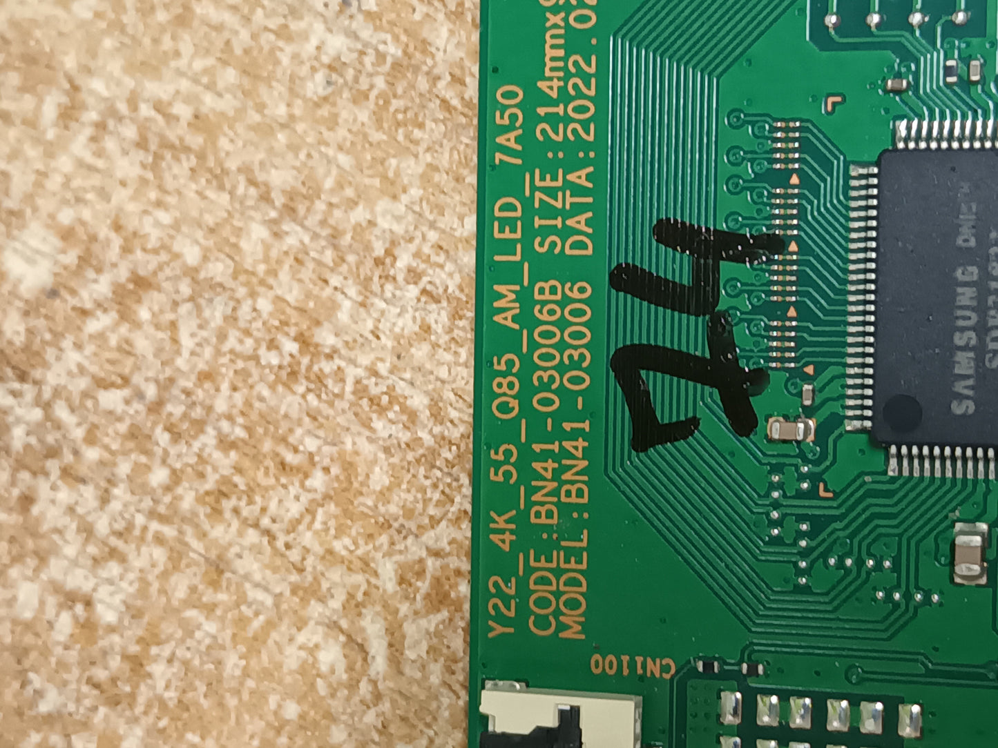 Placa T-CON BN94-17428B, DE SASMSUNG QE55QN93BAT