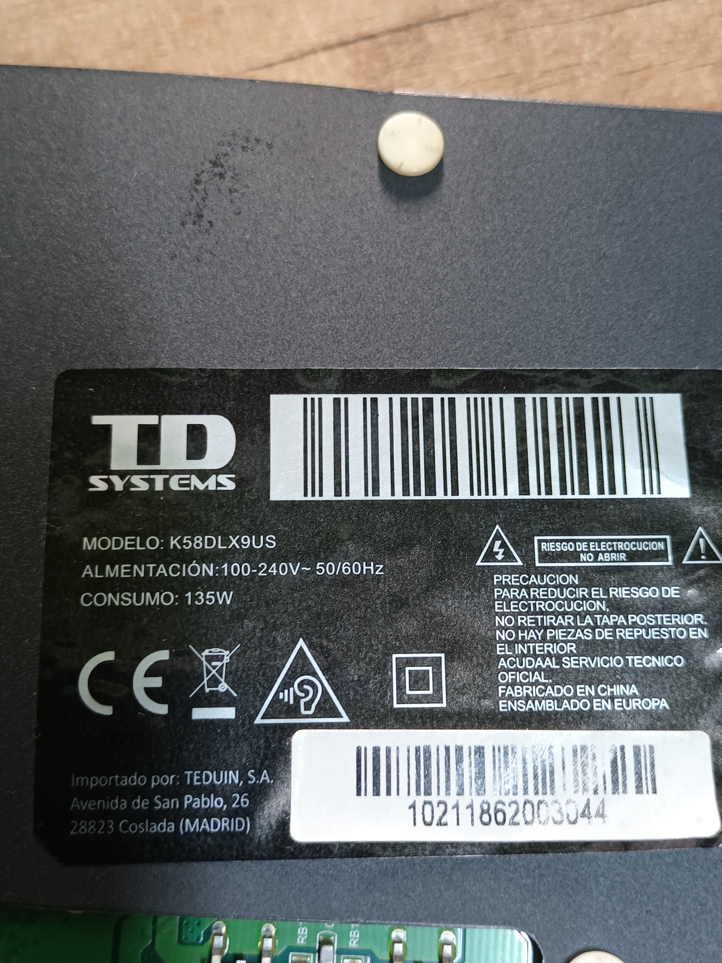 soporte de TD SYSTEMS K58DLX9US