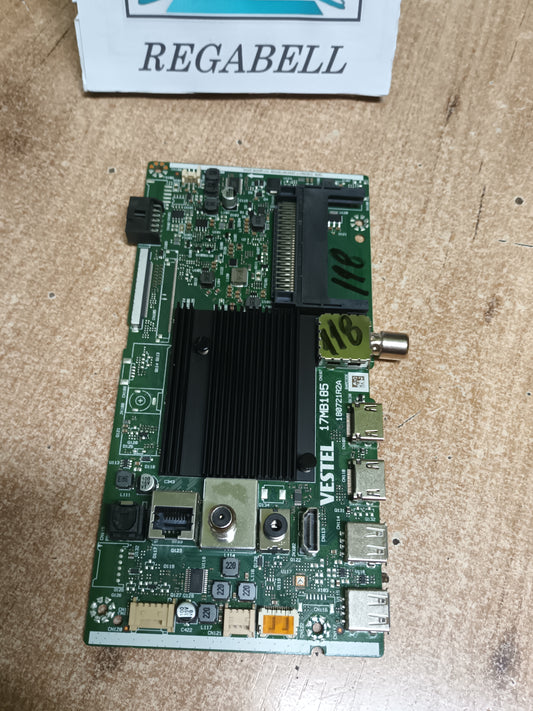 PLACA MAIN, 17MB185, 180721R2A, desmontada de TV CECOTEC VQU11055+