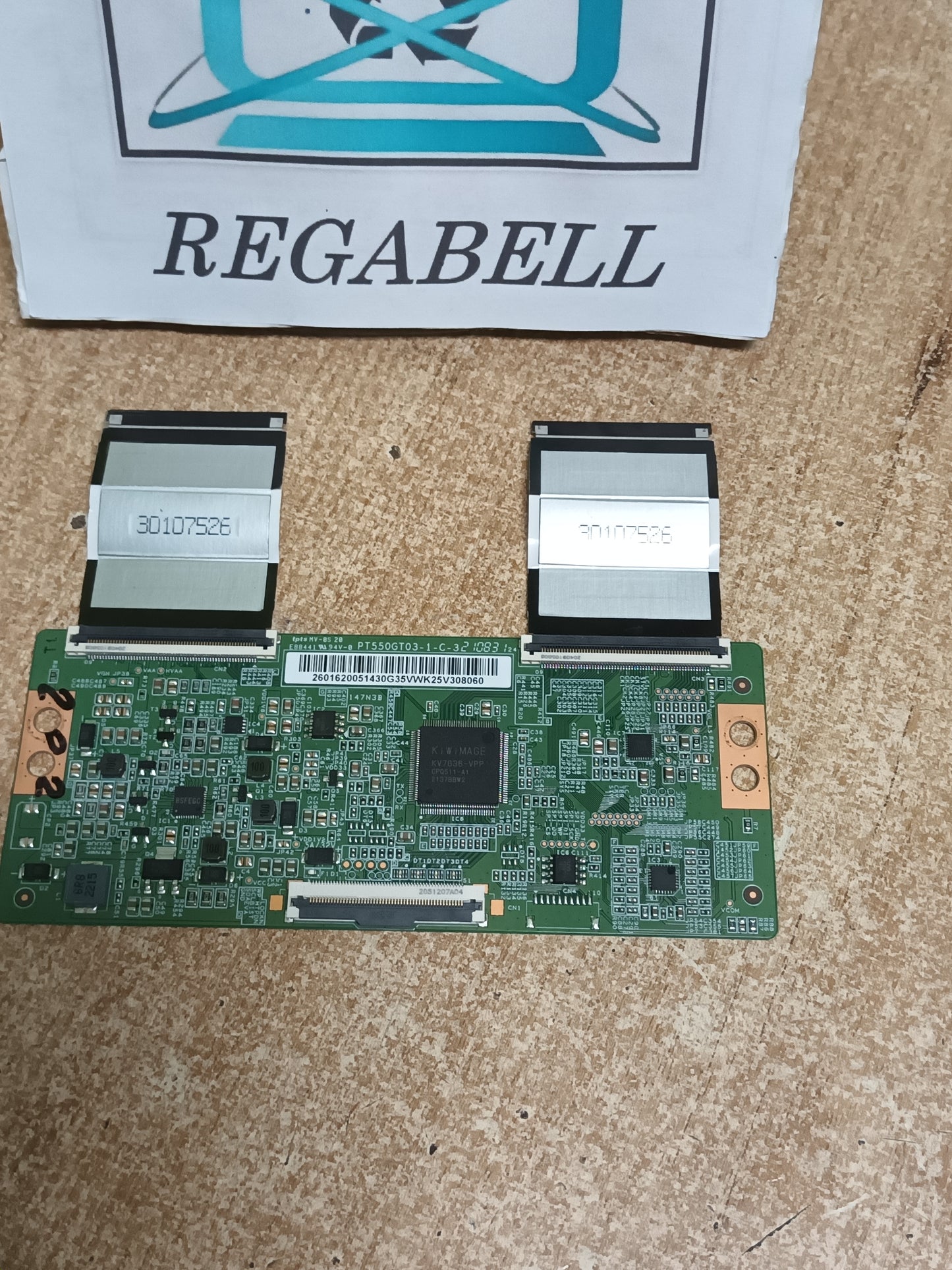 placa tcom, PT550GT03-1-C-3, desmontada de tv CECOTEC VQU11055+