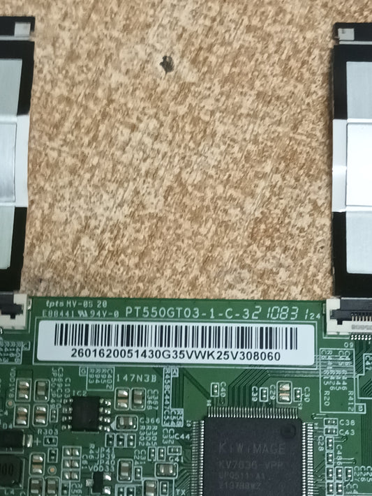 placa tcom, PT550GT03-1-C-3, desmontada de tv CECOTEC VQU11055+