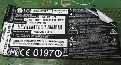 soporte, penana de LG49UF8517,