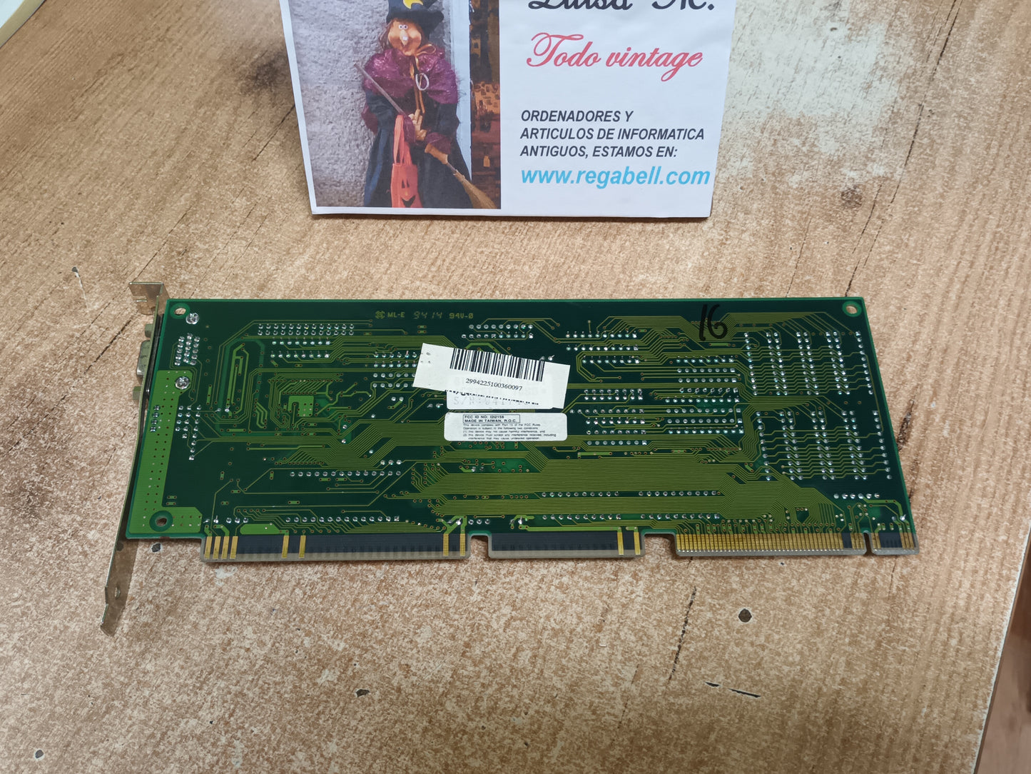 TARJETA GRAFICA VGA VESA "S3 86C805-P, ISA