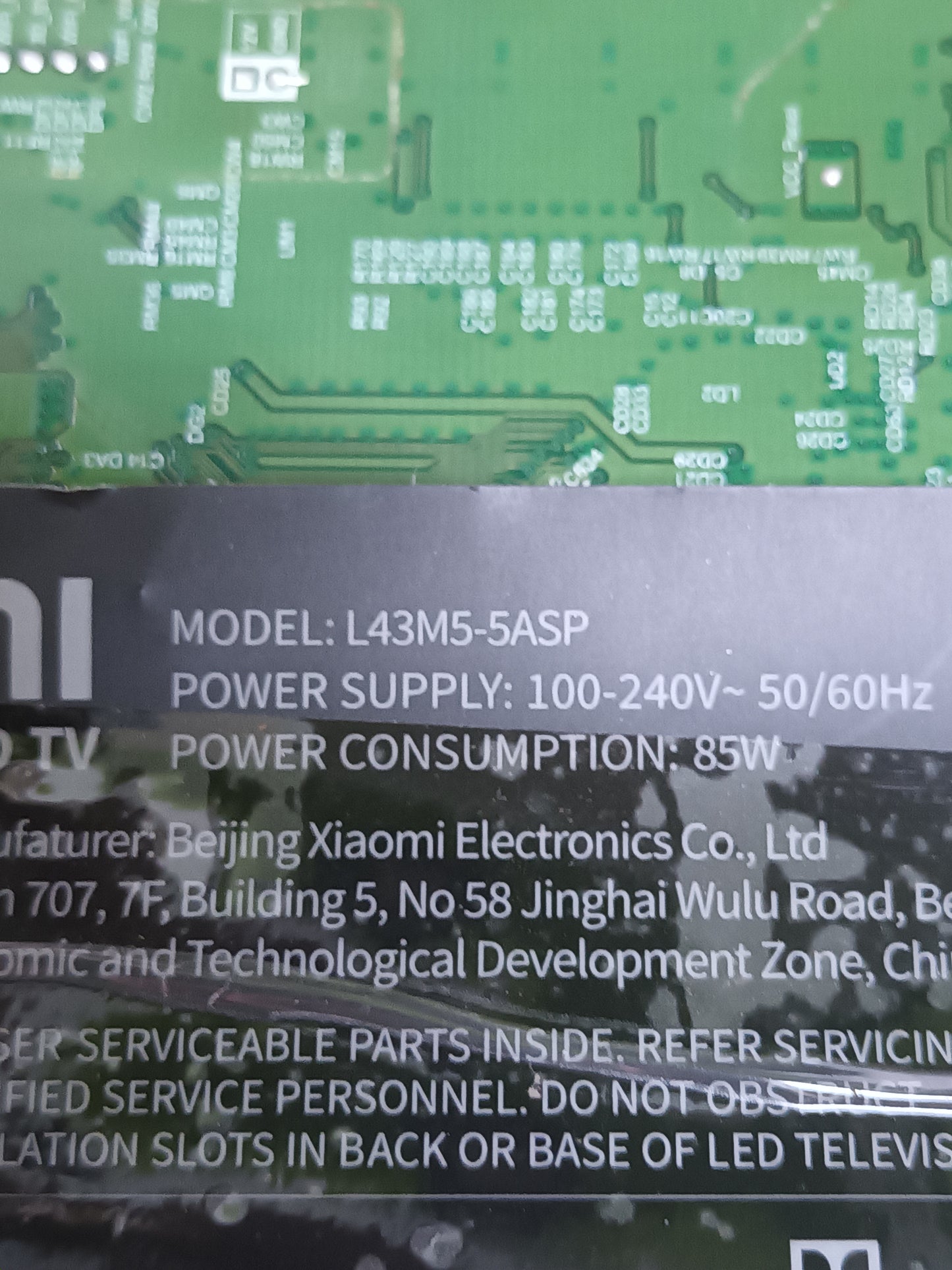 SHG5504I-101H, DE XIAOMI L43M5-5ASP, (ref-151)