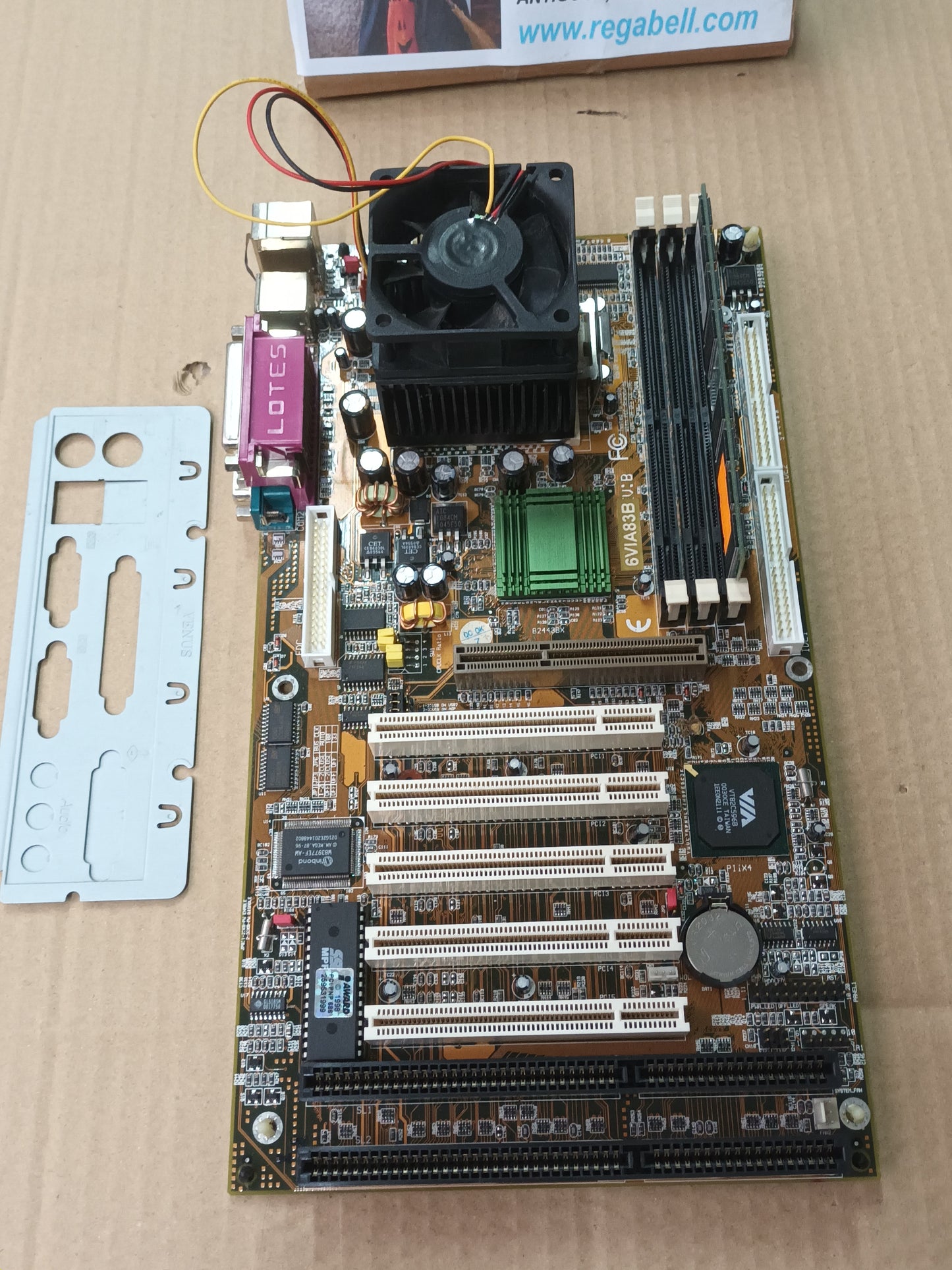 Placa base 6VIA 83B, Pentium III, 800EB MHZ, (44)