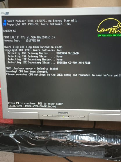 n-6, pc retro PENTIUM III, 550MHZ, con W98,(ref.6)