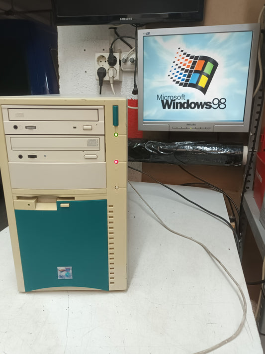 n-6, pc retro PENTIUM III, 550MHZ, con W98,(ref.6)