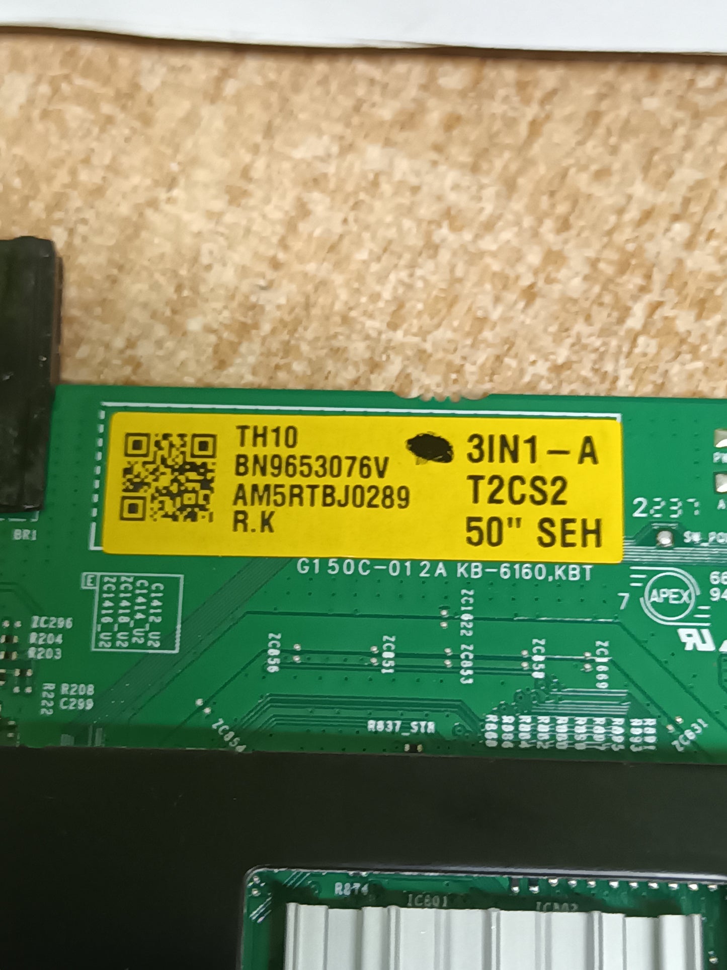 BN96-53076V, DE TV SAMSUNG UE50AU7175U, (ref.130)