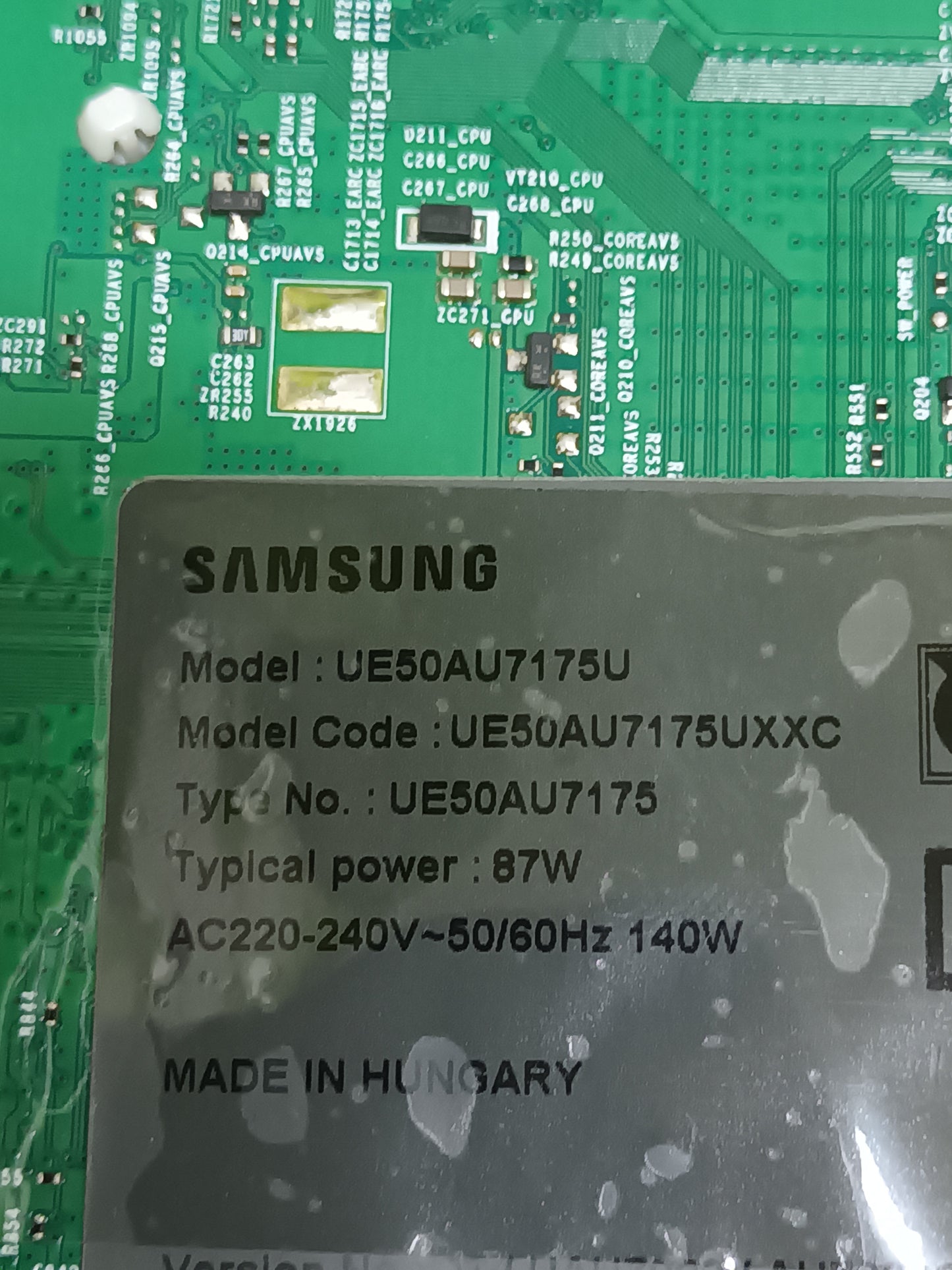 BN96-53076V, DE TV SAMSUNG UE50AU7175U, (ref.130)