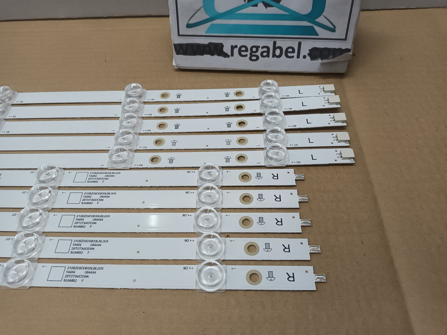 Kit 10 tiras LED DE TV PHILIPS 50PUS7304/12