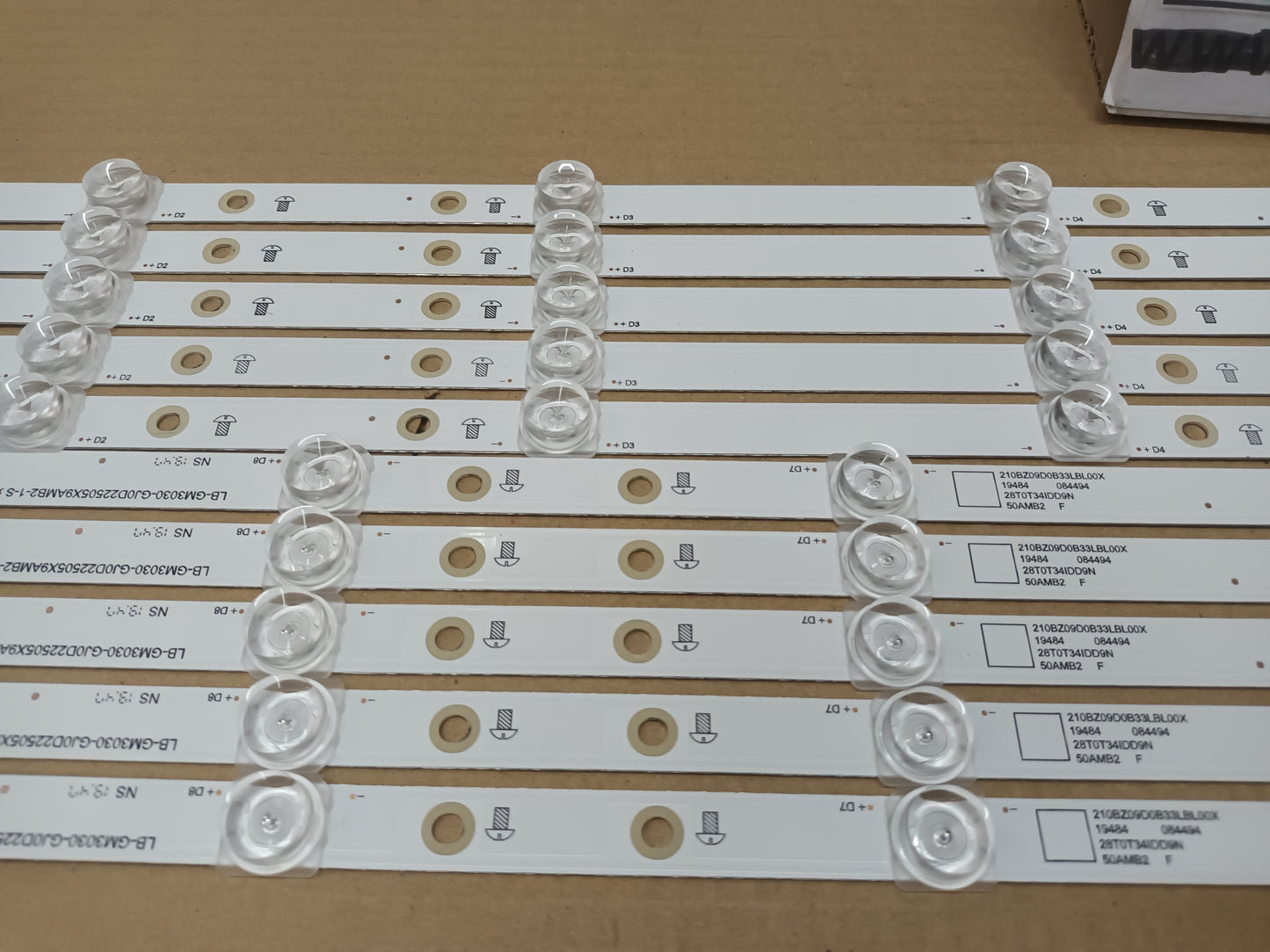 Kit 10 tiras LED DE TV PHILIPS 50PUS7304/12
