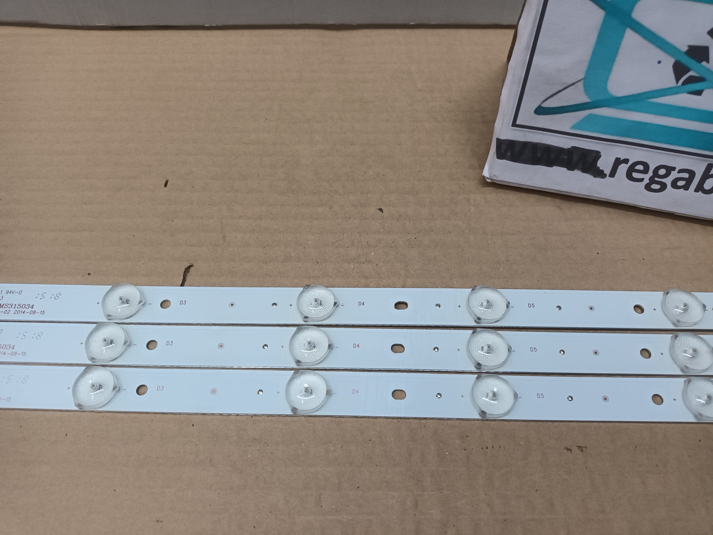 Kit 3 tiras LED DE TV TCL 32B3803, (ref-383)