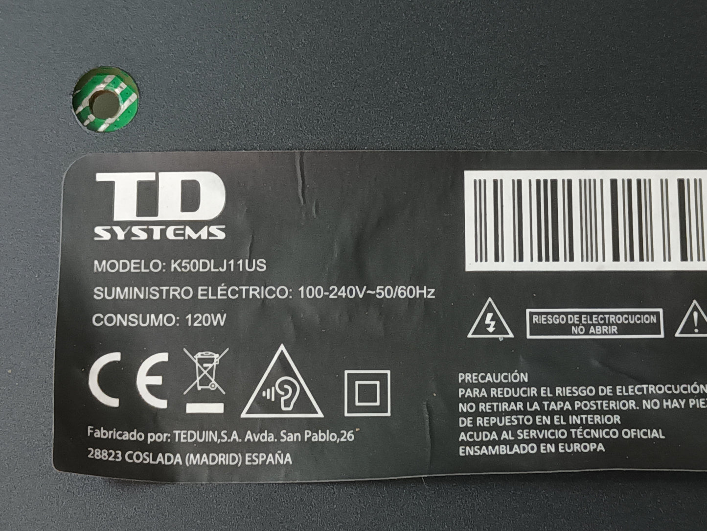 Kit 4 tiras LED DE TV TD SYSTEMS K50DLJ11US, ref-384