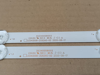 Kit 2 tiras LED DE TV INFINITON INTV-40AF690