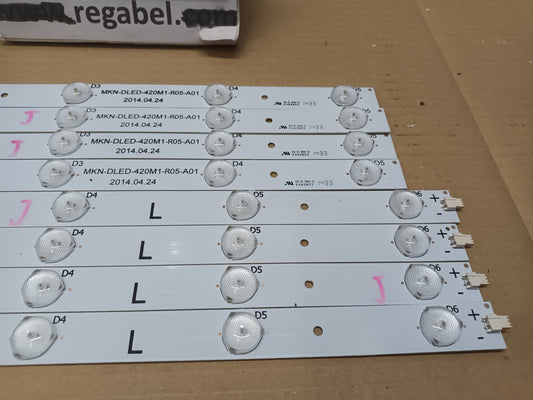 Kit 8 tiras LED DE TV MANTA LED 4203