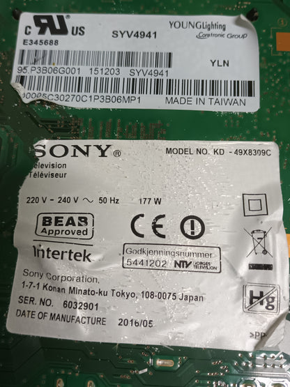 1-894-795-11, DE TV SONY KD-49X9309C, (ref-60)