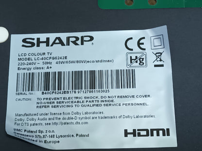 TP.MS6486.PB711, DE TV SHARP LC-40CFG6242E