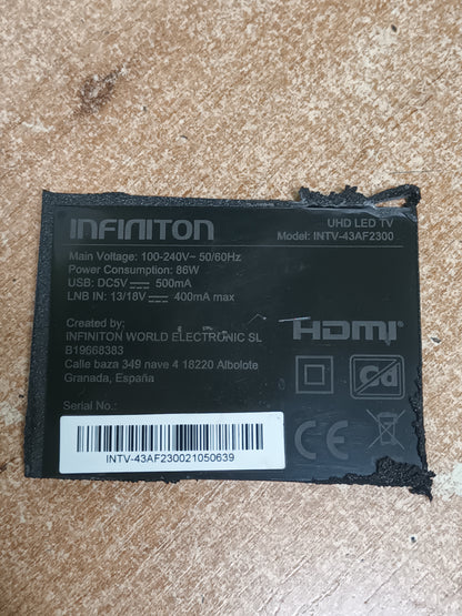 PLACA T-COM DE TV INFINITON INTV-43AF2300