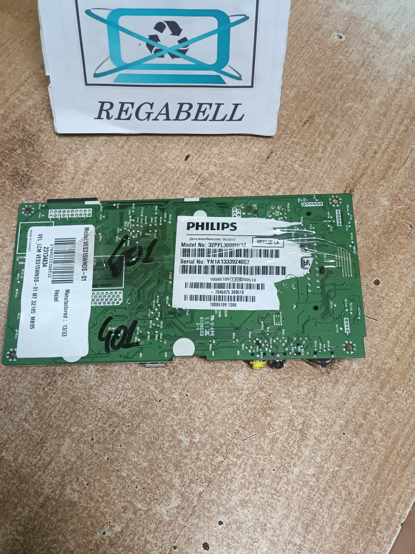 17MB95S-1, DE TV PHILIPS 32PFL3009H/12, (ref-401)