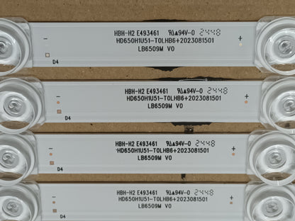 Kit 8 Tiras LED TV HISENSE 65E79NQ, (ref-34)