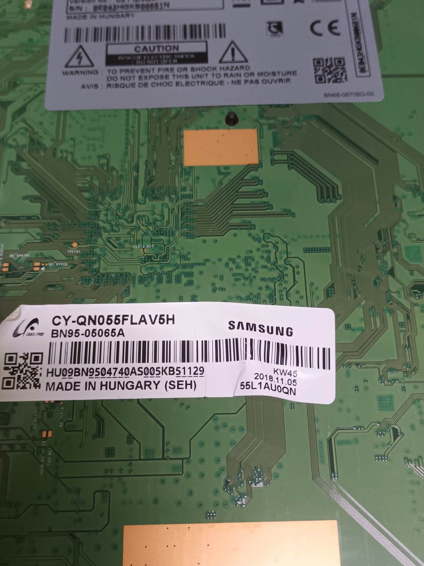 Placa Main de Samsung QE55Q6FNAT, BN94-13028K Nueva