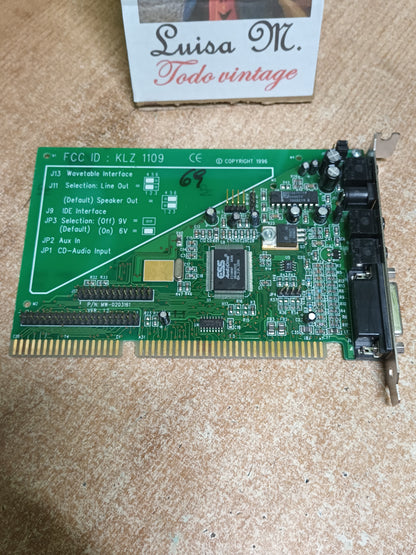 Tarjeta de Sonido ESS AudioDrive ES1868F ISA