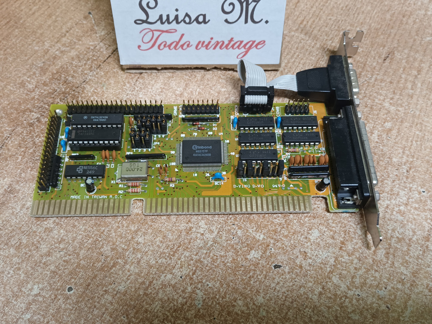 controladora ISA Ide Floppy y puertos, modelo kw-556n,