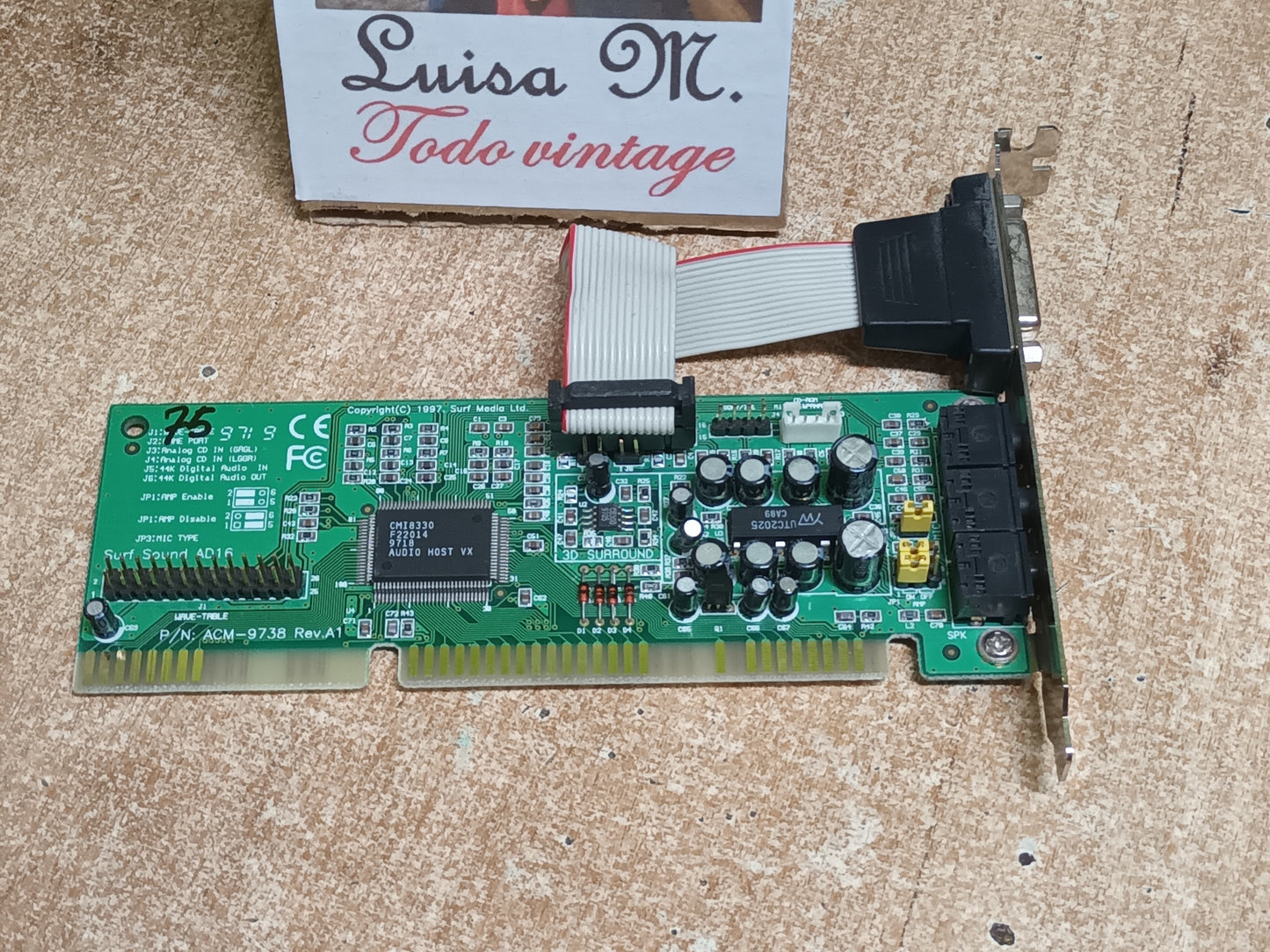Tarjeta Sonido Surf Media ACM-9738 isa Rev.A1