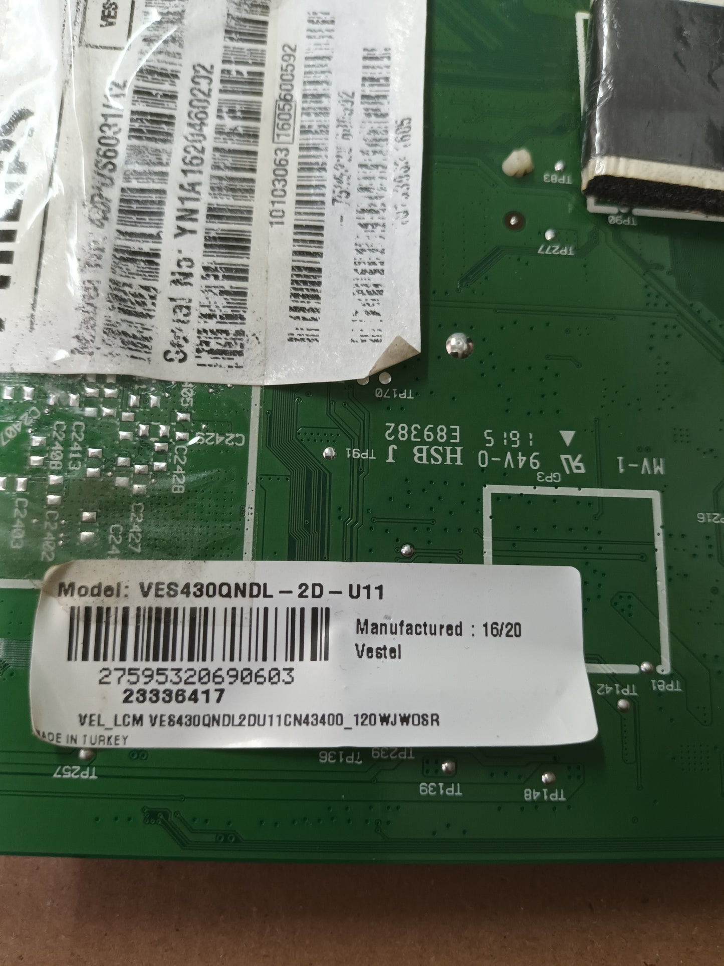 17MB120, de PHILIPS 43PUS6031/12,