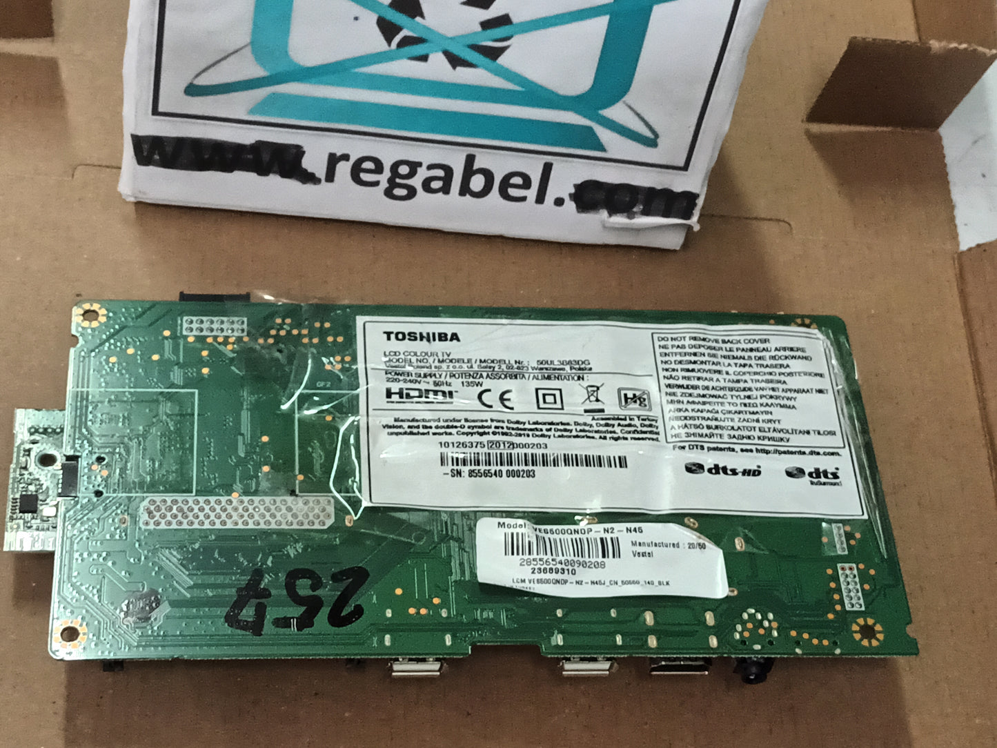 17MB230 de TOSHIBA 50UL3B63DG