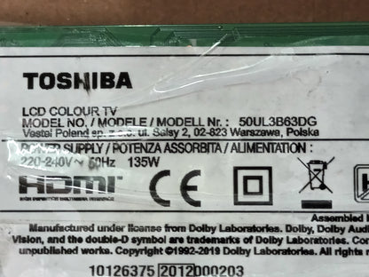 17MB230 de TOSHIBA 50UL3B63DG