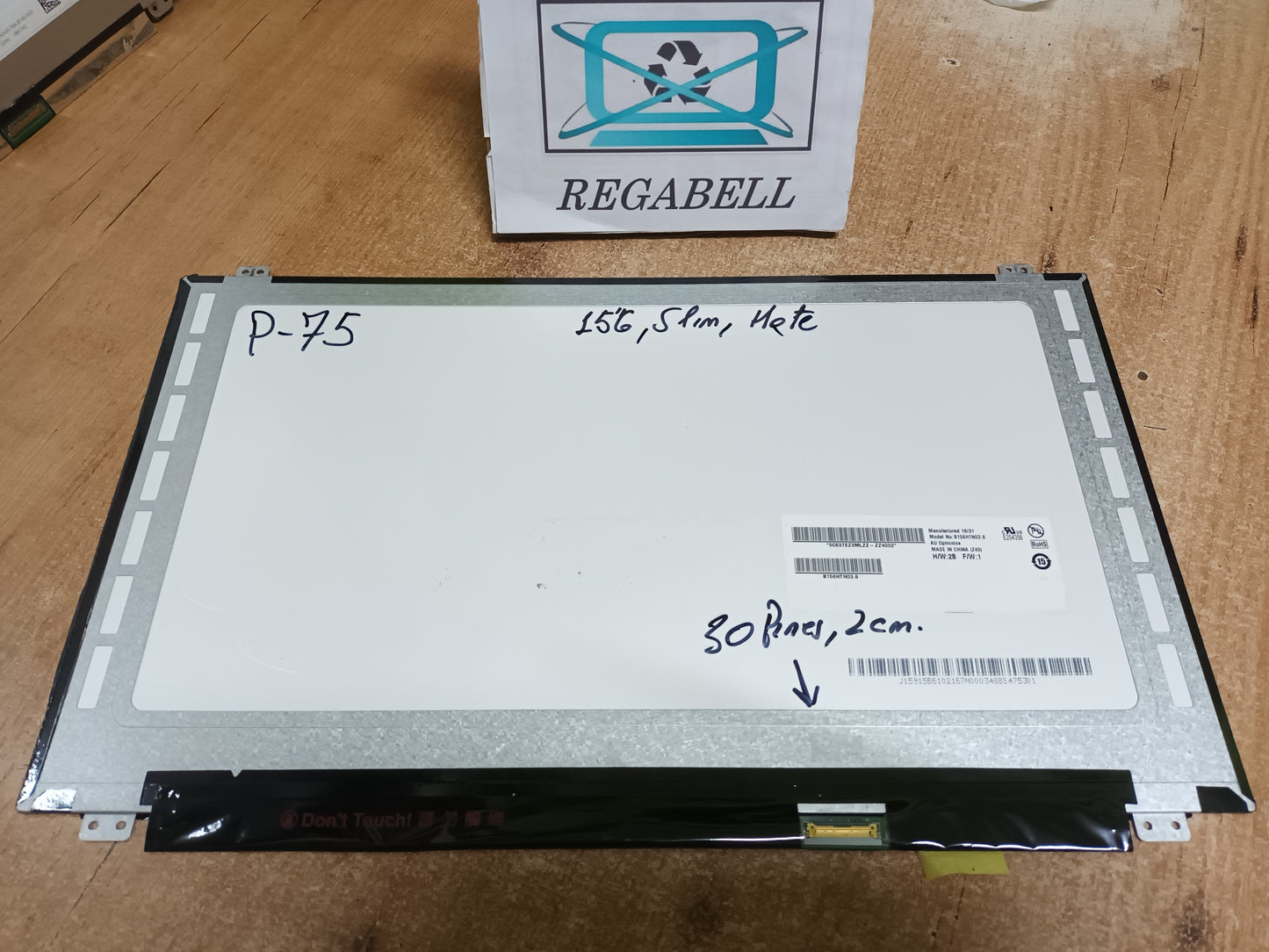 B156HTN03.8, pantalla de portatil, (ref-75)