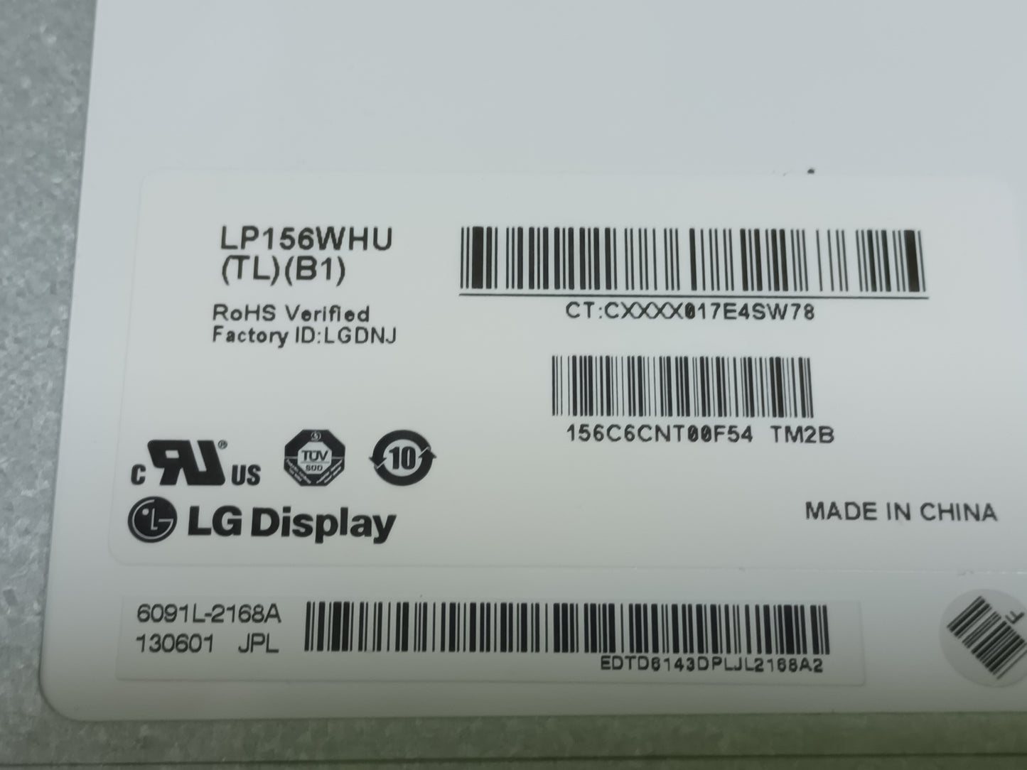 LP156WHU (TL) (B1), pantalla de portatil, (ref-65)