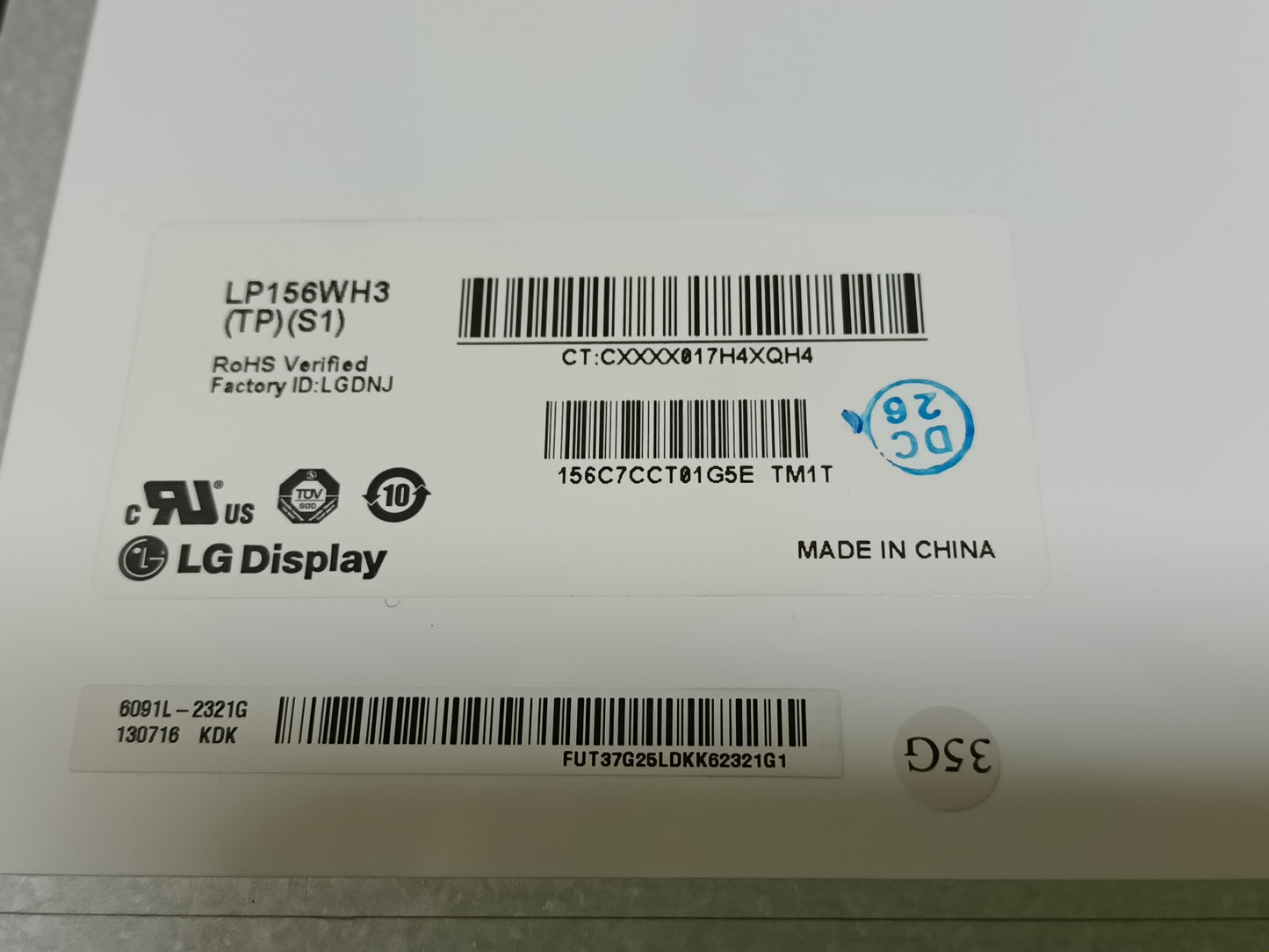 LP156WH3 (TP) (S2), pantalla de portatil, (ref-63)