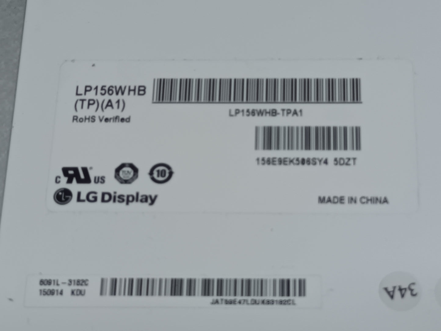 LP156WHB (TP) (A1), pantalla de portatil, (ref-60)