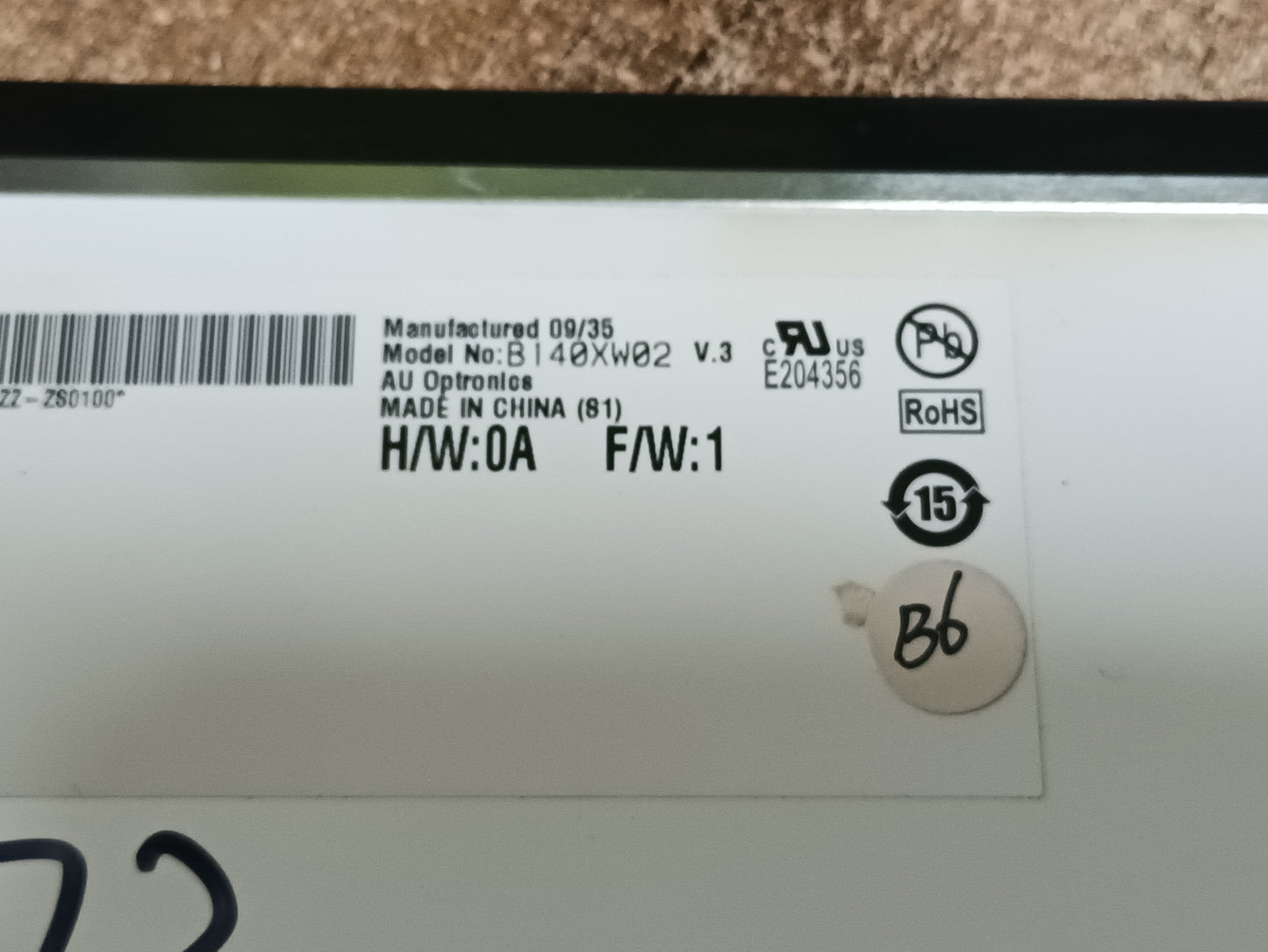 B140XW02 V3, pantalla de portatil, (ref-73)