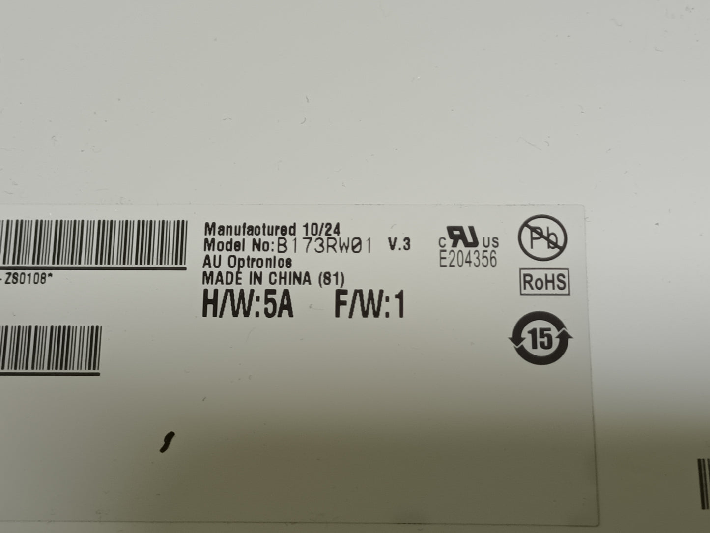 B173RW01 V3, pantalla de portatil, (ref-97)