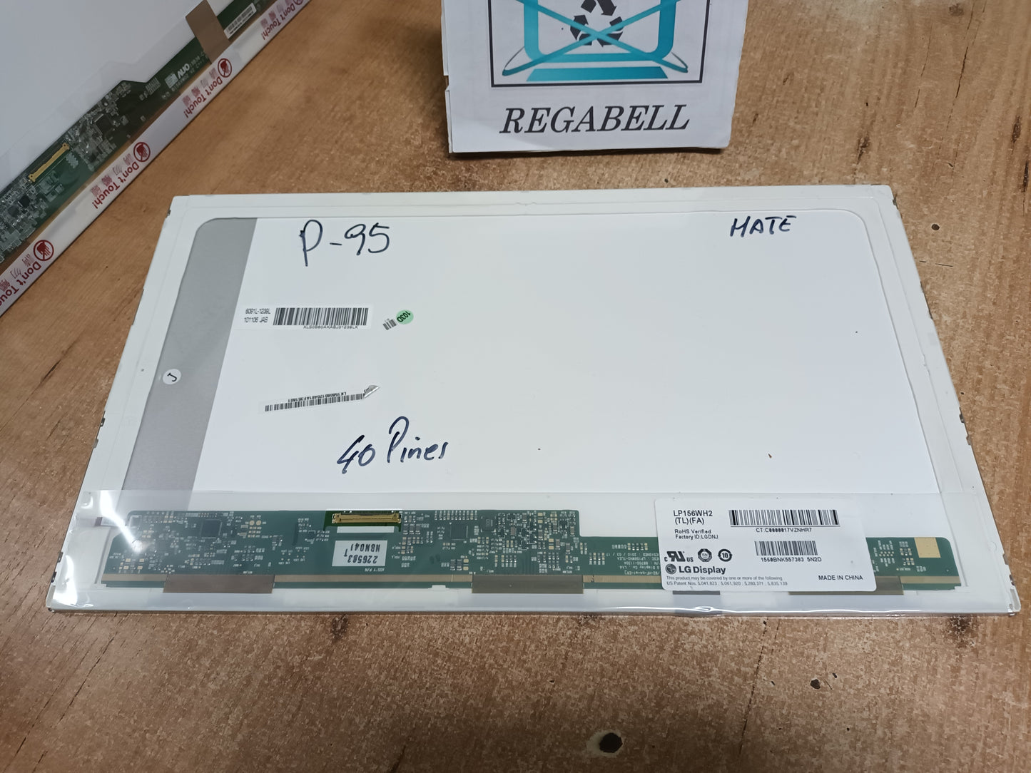 LP156WH2(TL)(FA), pantalla de portátil (ref. P-95)