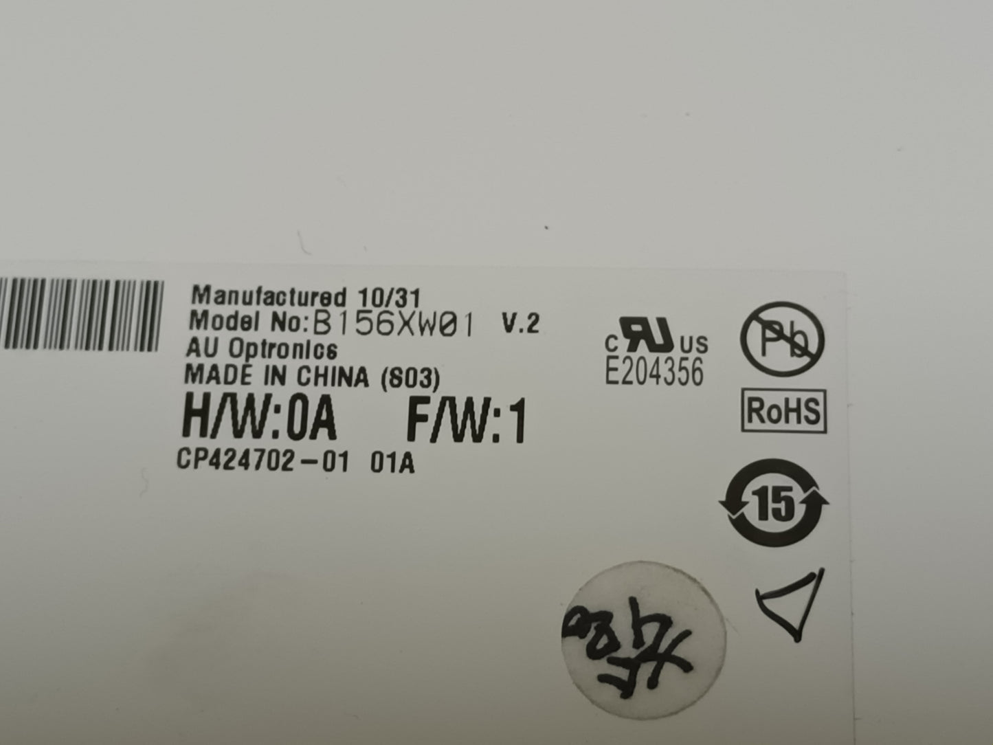 B156XW01 V.2, pantalla de portatil, (ref-92)