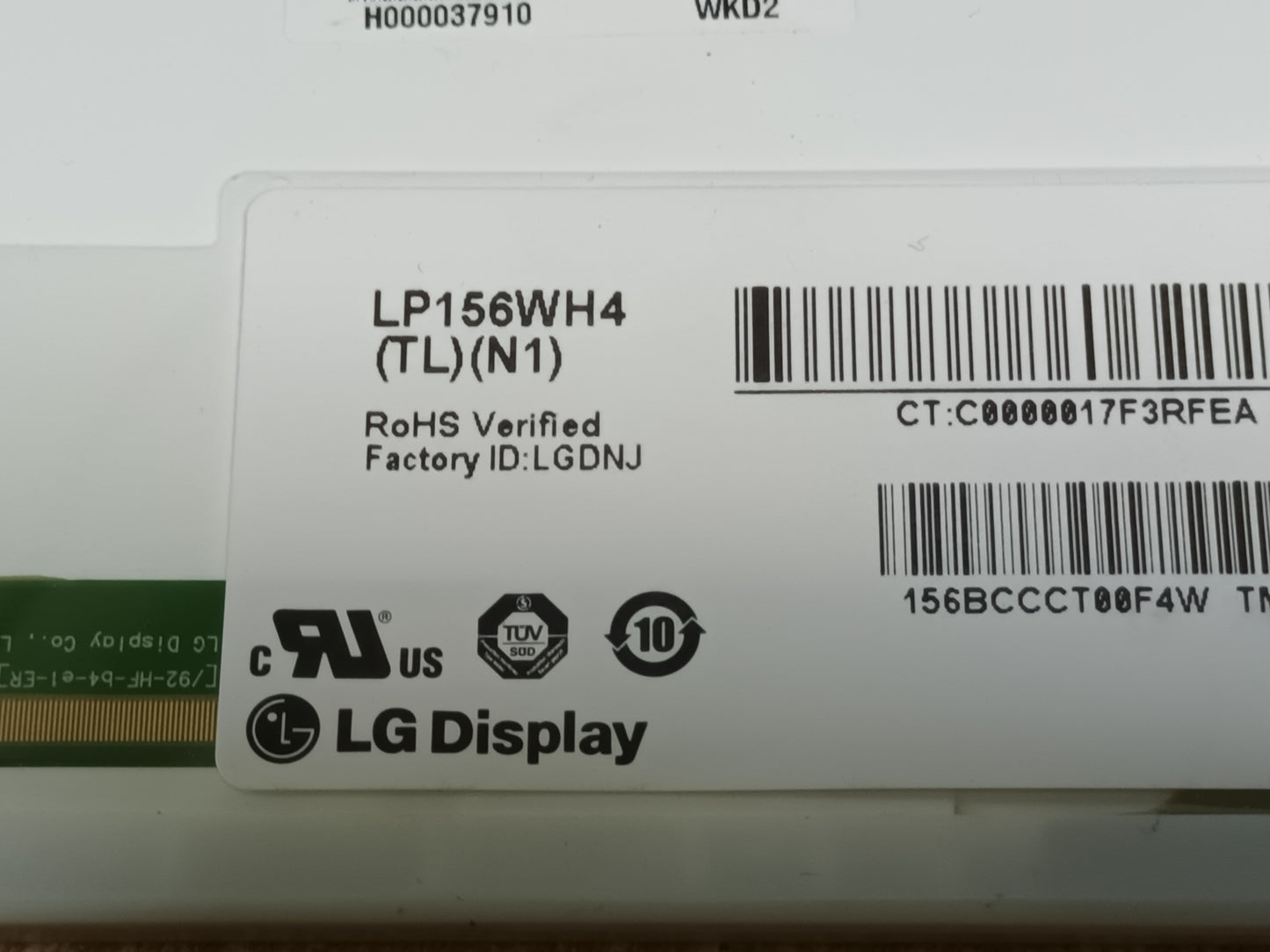 LP156WH4(TL)(N1), pantalla de portátil (ref. 90)