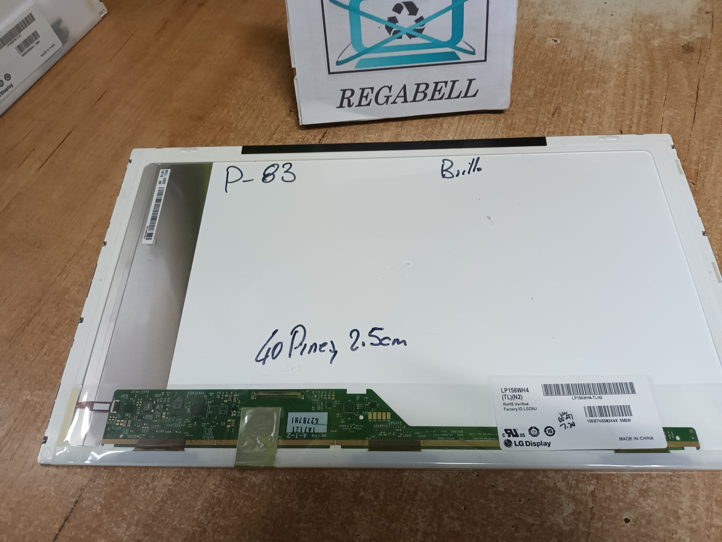 LP156WH4(TL)(N2), pantalla de portátil (ref. 83)