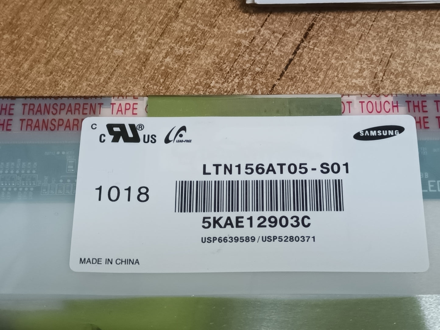 LTN156AT05-S01, pantalla de portátil (P-81)