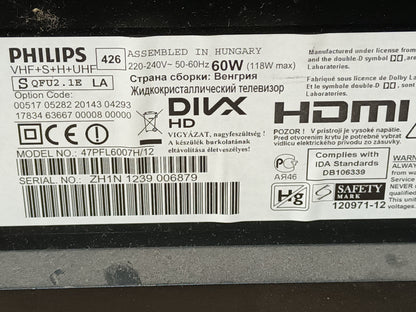 6870C-0402C, de PHILIPS 47PFL6007H/12