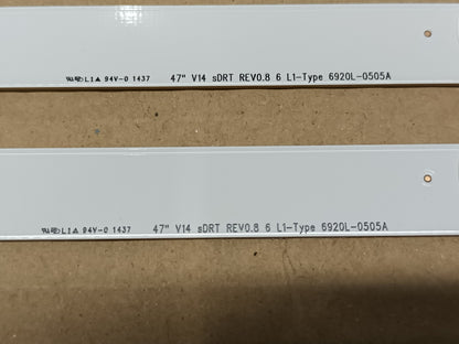 KIT DE 10 tiras de retroiluminación de LG47LB700V