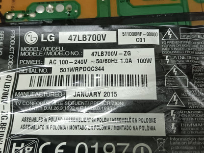 KIT DE 10 tiras de retroiluminación de LG47LB700V