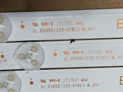 KIT 3 tiras de retroiluminación de JVC LT-58VU3000