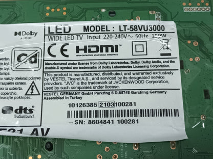 KIT 3 tiras de retroiluminación de JVC LT-58VU3000