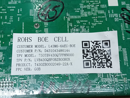 TD.MT9612.795, de XIAOMI MI L43M6-6AEU, NUEVA