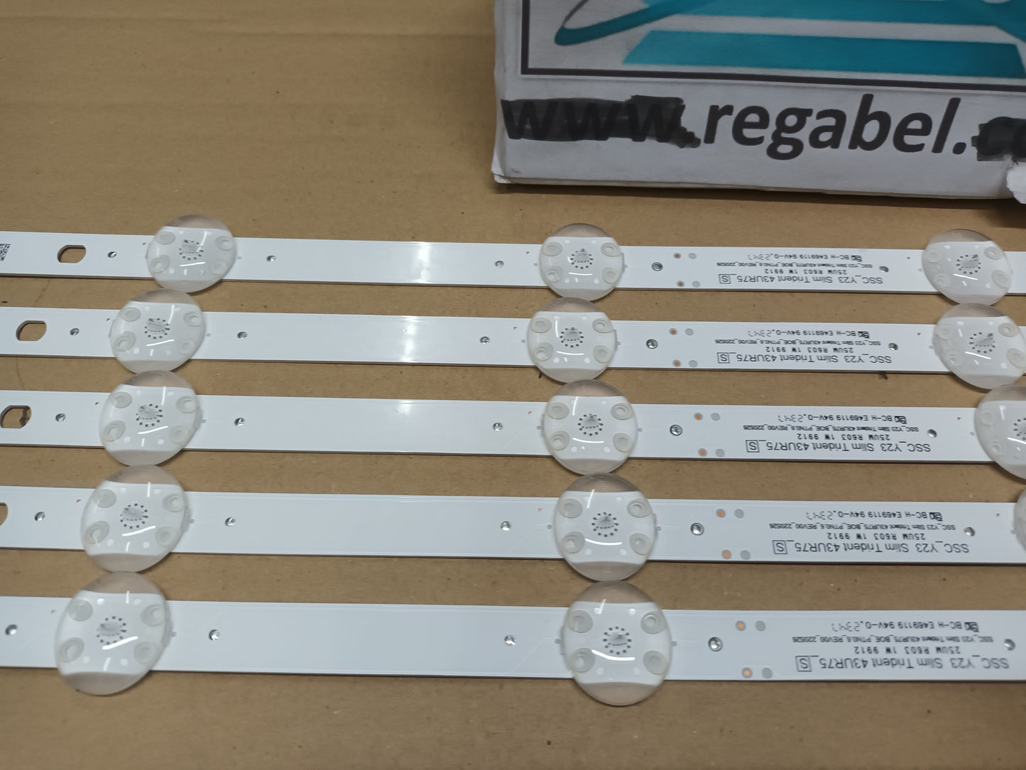 KIT TIRAS LED, 5 UNIDADES, SSC_Y23_SLIM TRIDENT_43UR75