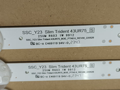 KIT TIRAS LED, 5 UNIDADES, SSC_Y23_SLIM TRIDENT_43UR75
